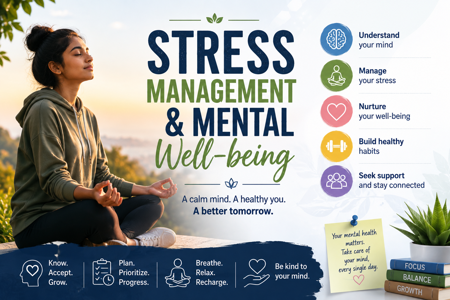 Stress Management & Mental Well-being: Building a Strong Mind for a Successful Future